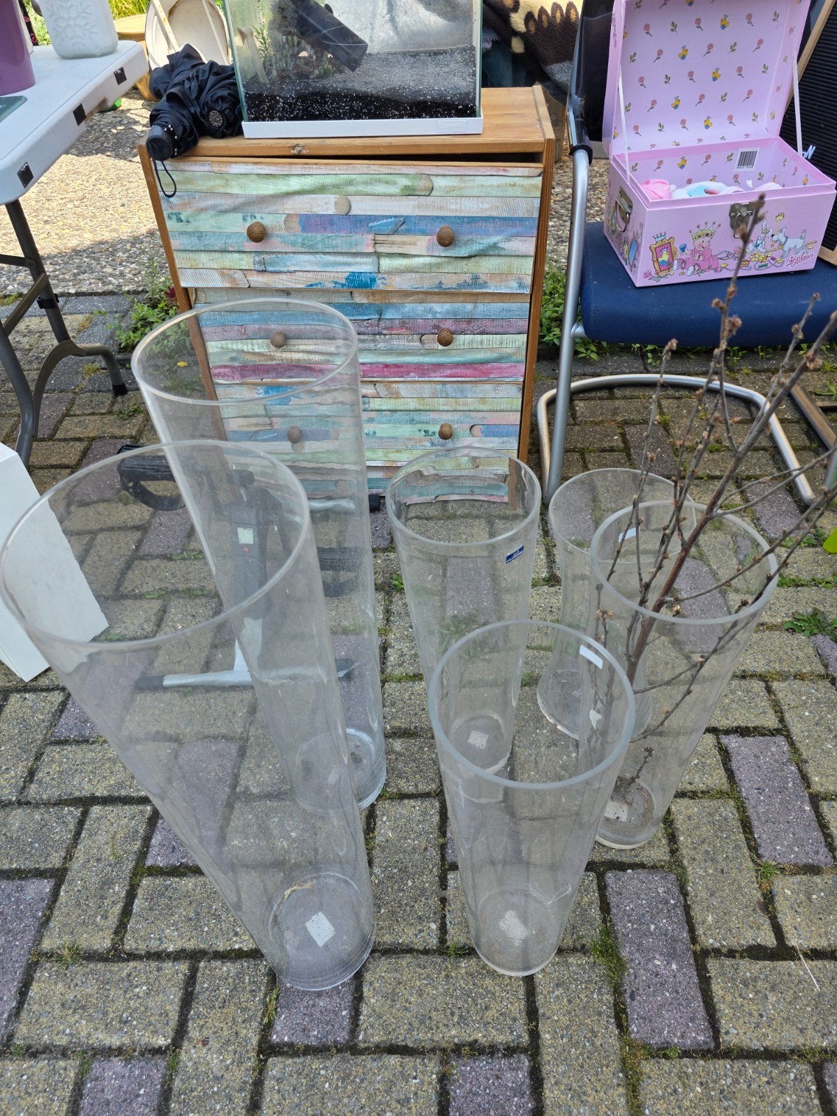 Glazen vasen, Ophalen, Glas, Cd's