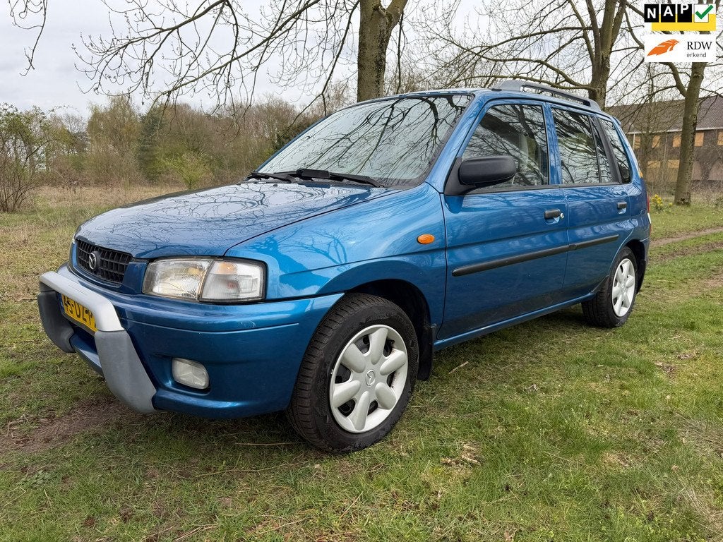 Mazda Demio 1.3 GLX APK 08-12-2026, Auto's, Mazda, 410 kg, 31 €/maand, Blauw, Bedrijf