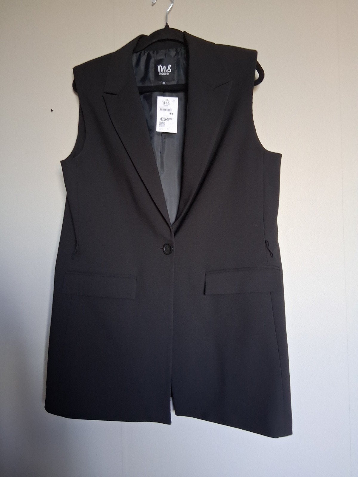 Mouwloze Blazer,, Zwart, Maat 42/44 (L), Nieuw, Ophalen of Verzenden