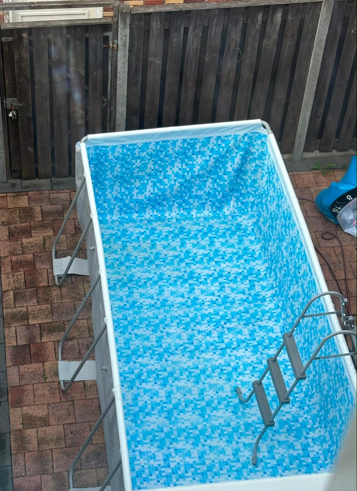 Mooi rechthoekig zwembad 400x200x100 cm, Ophalen, Gebruikt, 200 tot 300 cm, 80 tot 120 cm