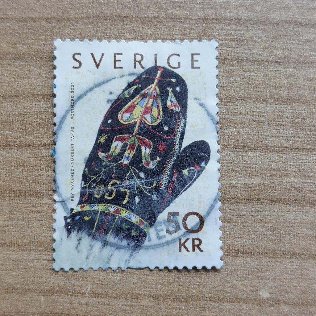 Zweden  Handschoen, Postzegels en Munten, Ophalen of Verzenden, Noorwegen, Gestempeld