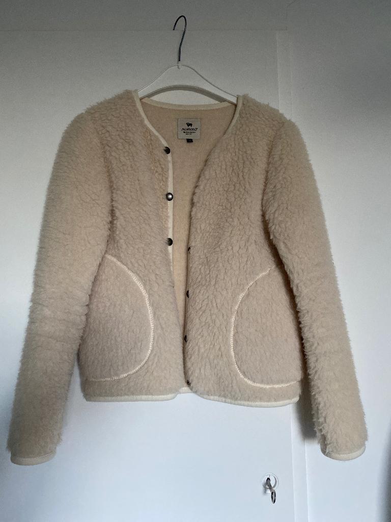 Jasje wol dames Alwero maat m, Maat 38/40 (M), Wit, Zo goed als nieuw, Jasje