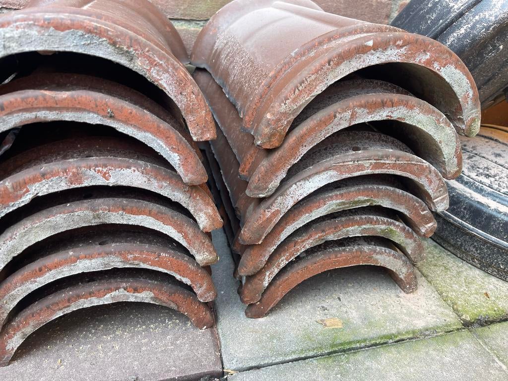 6 half ronde nokvorsten, Ophalen, Gebruikt, Minder dan 5 m², Dakpannen