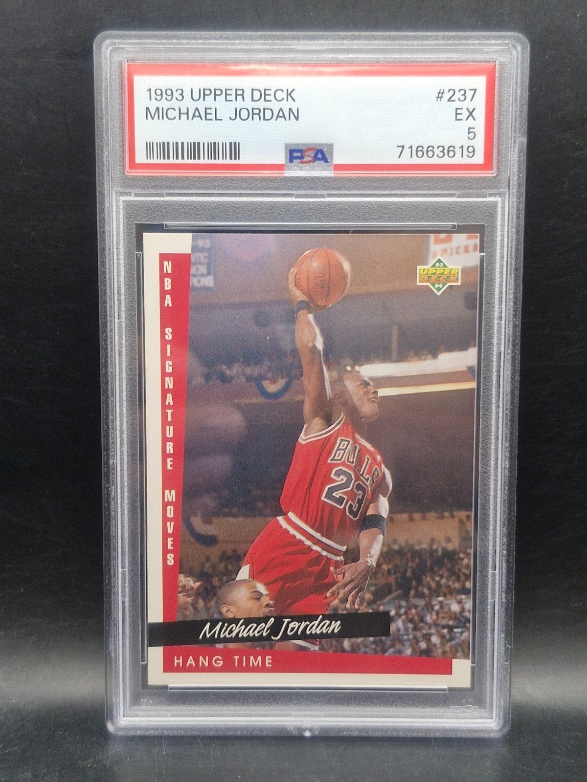 Michael Jordan 1993 upper deck NBA bulls #237 PSA 5, Verzenden, Zo goed als nieuw, Losse kaart