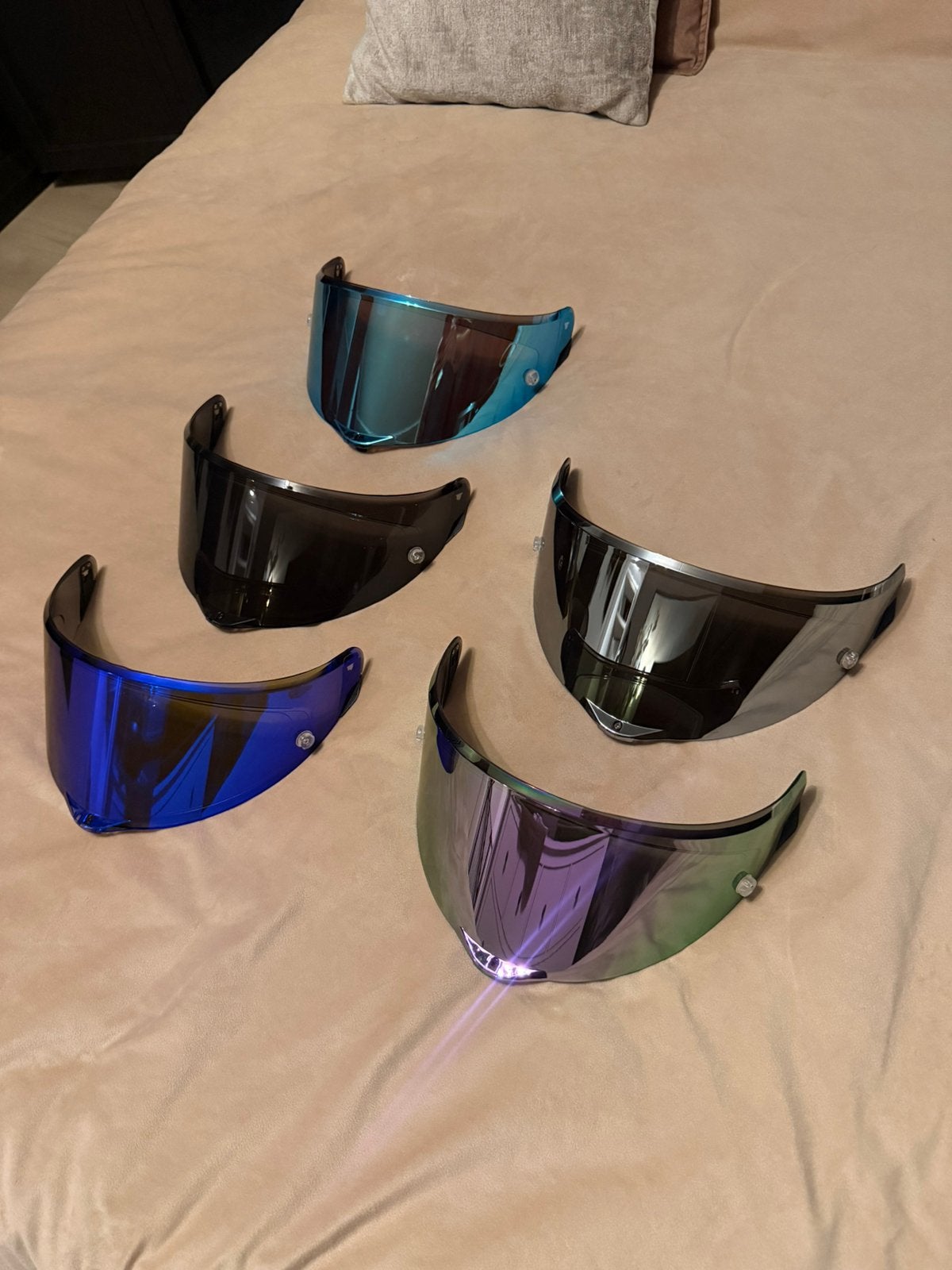 Agv Pista - Agv Corsa vizieren 5 stuks, Ophalen of Verzenden, Tweedehands, Integraalhelm, AGV