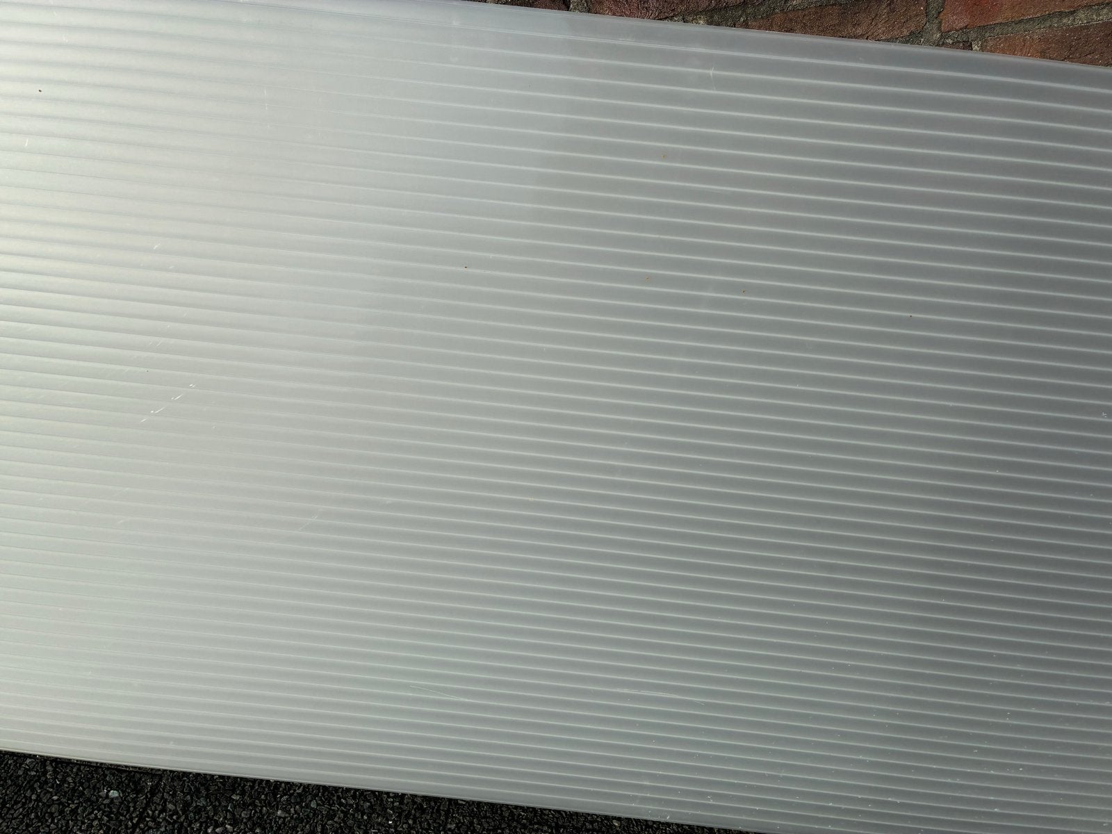Kunststof plaat / Lexan Thermoclear Polycarbonaat, Ophalen, Gebruikt