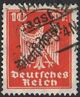 Duitse Rijk 14 zegels gestempeld van 1924, Postzegels en Munten, Verzenden, Duitse Keizerrijk, Gestempeld