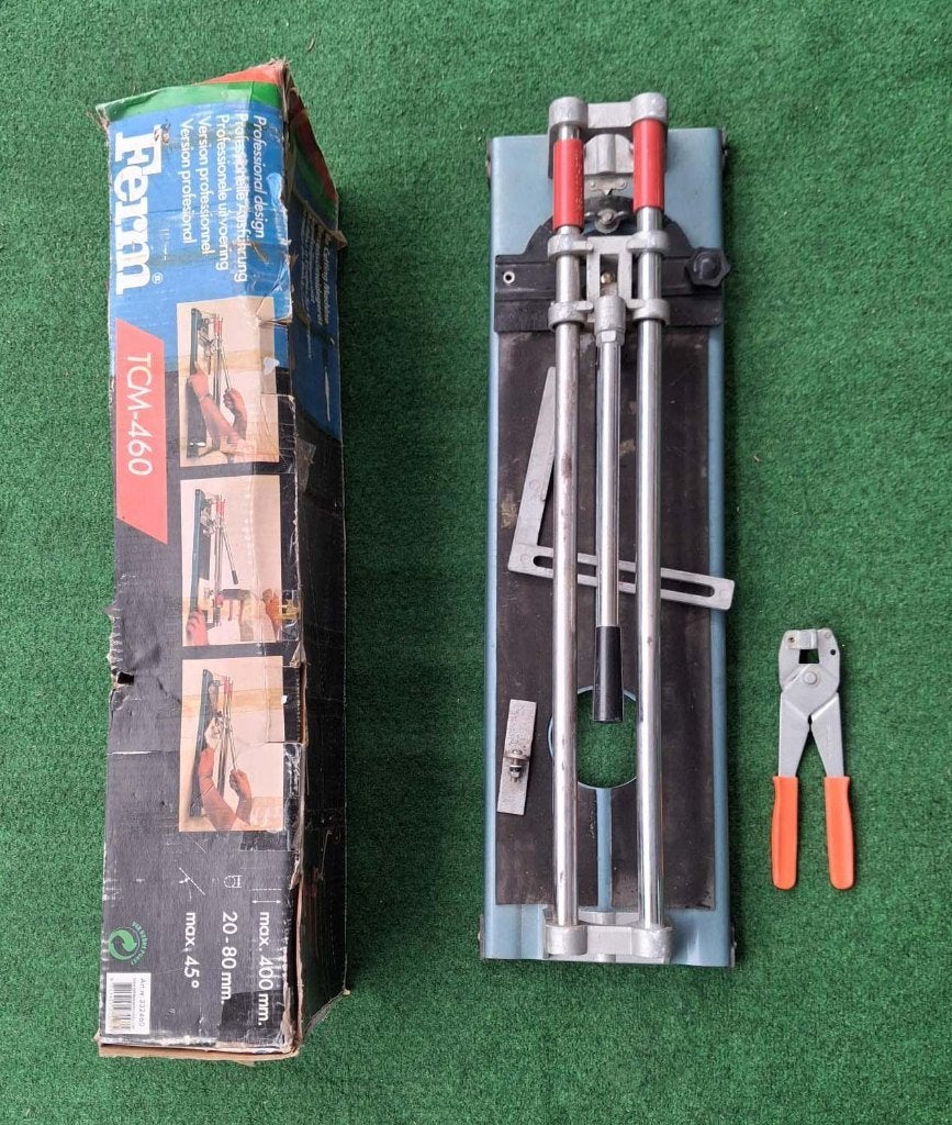 Ferm TCM-460 TEGELSNIJDER voor tegels tot 400mm. Met tang, Ophalen, Gebruikt, Snijgereedschap, Ferm