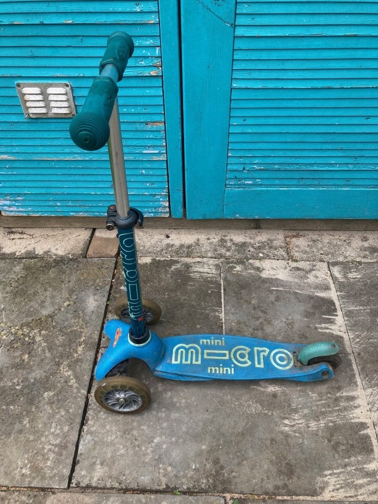 Leuke Micro mini step blauw met led, Fietsen en Brommers, Steps, Ophalen, Gebruikt, Gewone step, Micro