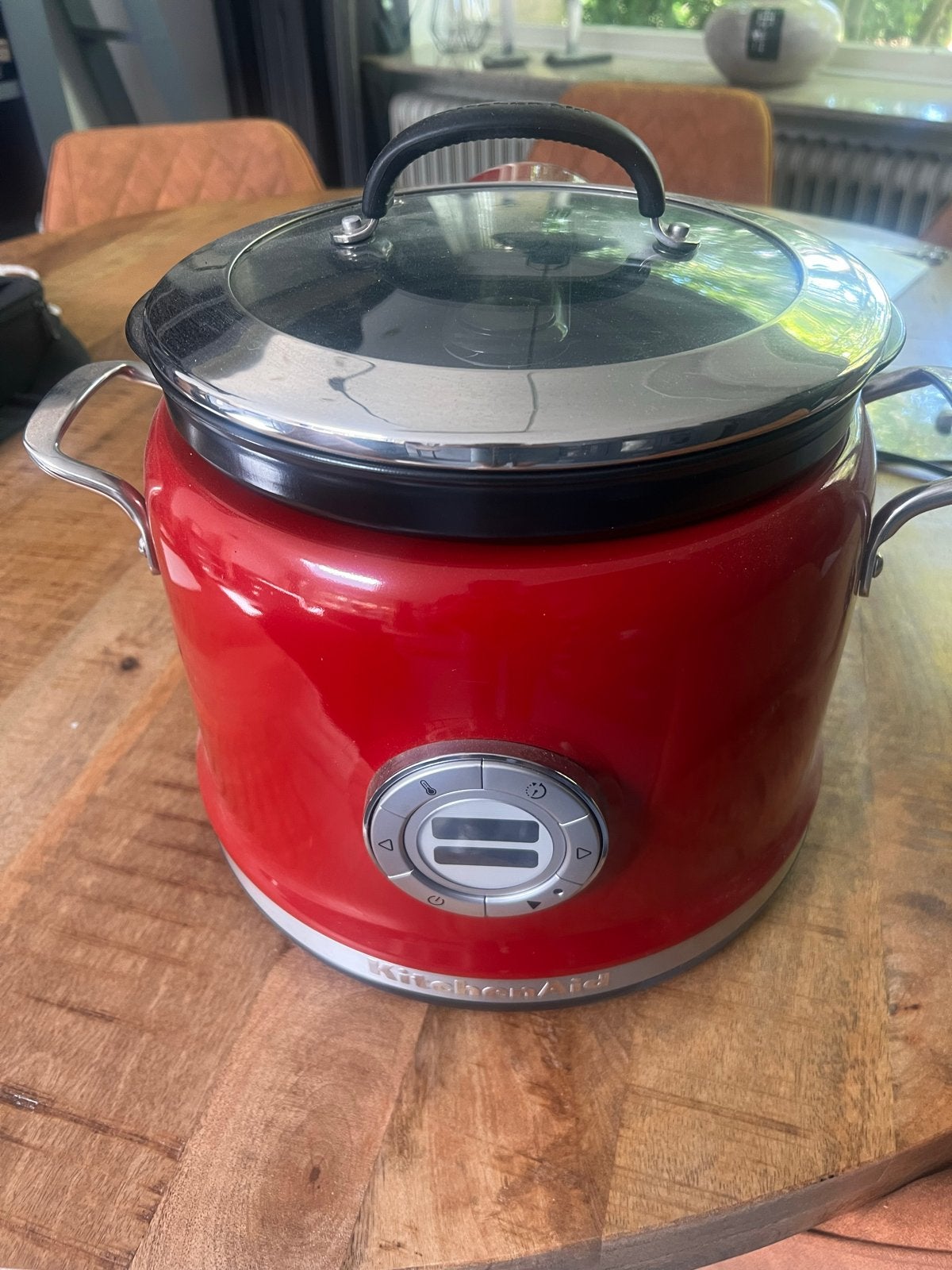 KitchenAid Slowcooker met roerfunctie - Rood, Witgoed en Apparatuur, Keukenmixers, 4 liter of meer, Nieuw, Ophalen of Verzenden