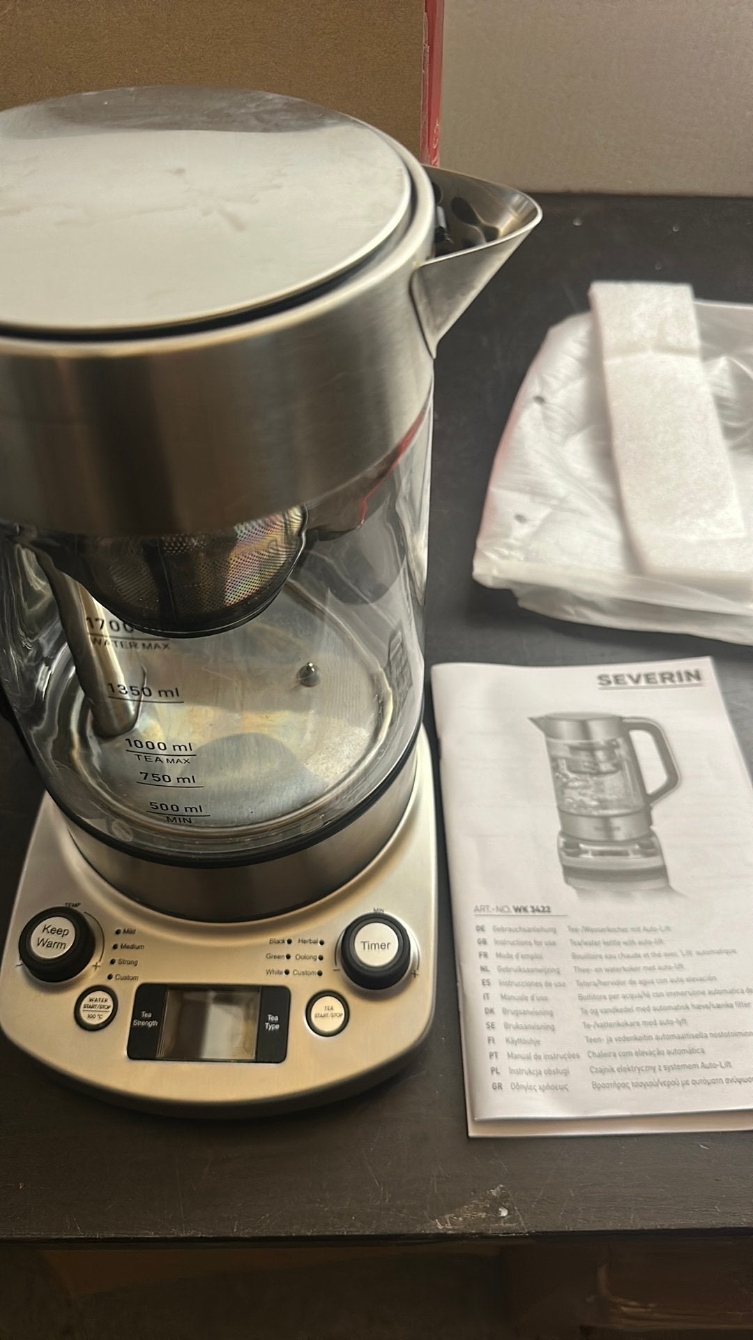 Severin Tea Maker Professional - Zo goed als nieuw, ., 1 tot 2 liter, Ophalen of Verzenden, Zo goed als nieuw