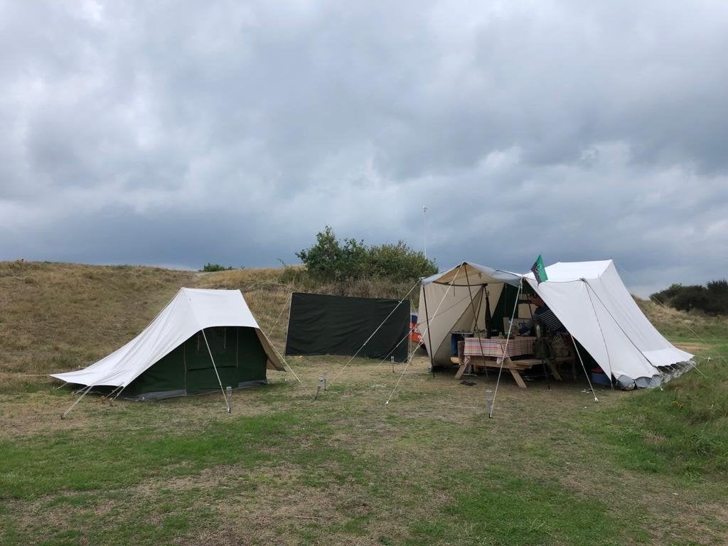 Papegaaiduiker met binnententvoorbereiding en windscherm, Ophalen of Verzenden, Gebruikt, Tot en met 3