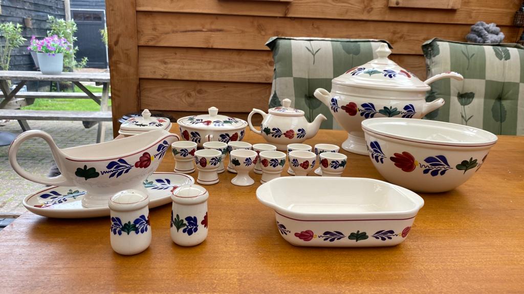 Boerenbont Servies Set - Diverse Items, Huis en Inrichting, Keuken | Servies, Gebruikt, Compleet servies, Boerenbont, Aardewerk