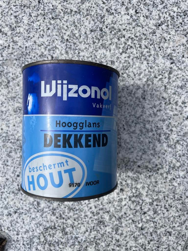 Wijnzonol Hoogglans Dekkend Houtverf Ivoor 9170, Overige kleuren, Nieuw, Ophalen of Verzenden, Verf