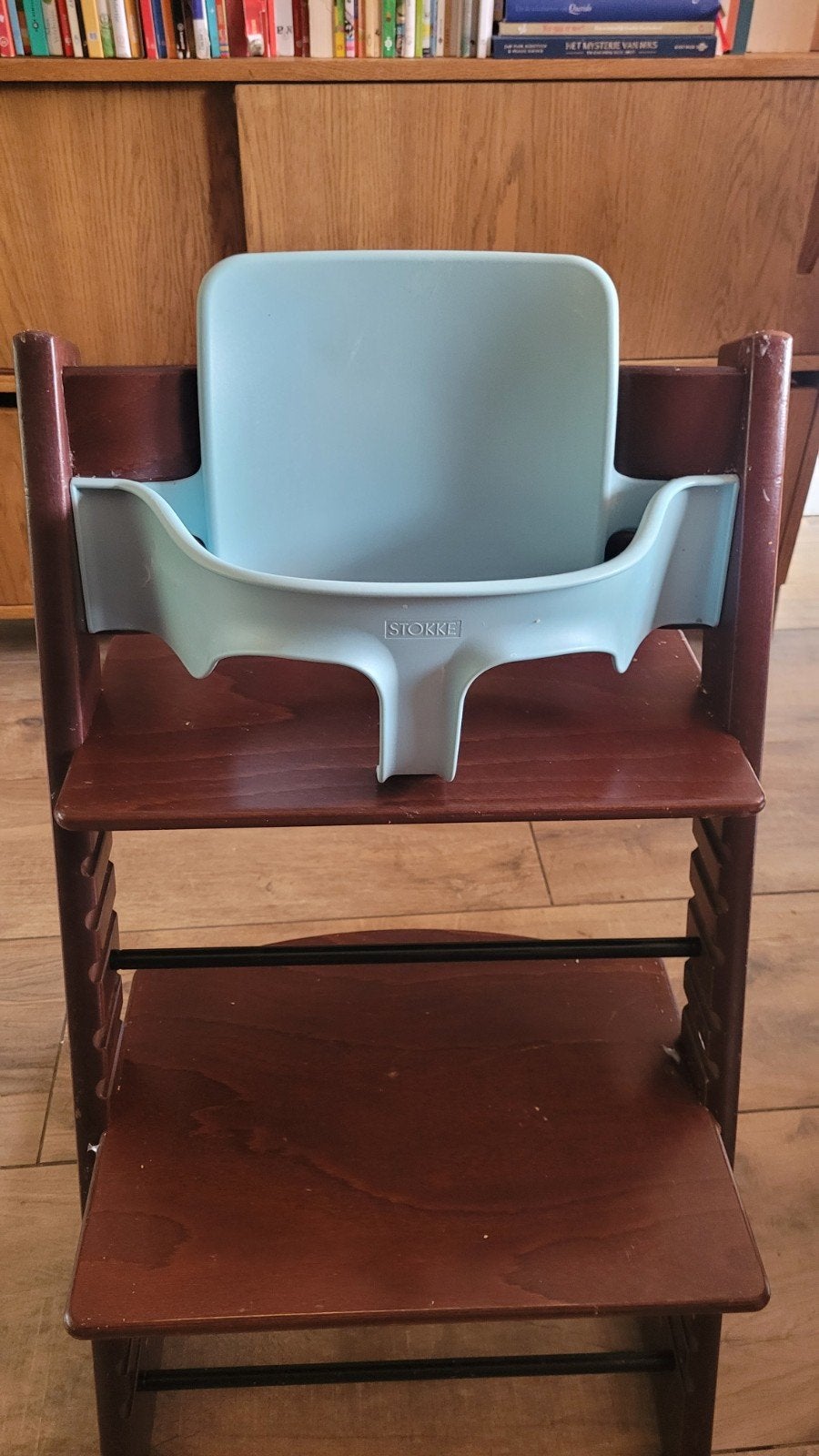 Stokke Tripptrapp Baby set lichtblauw, Ophalen, Zo goed als nieuw, Meegroeistoel
