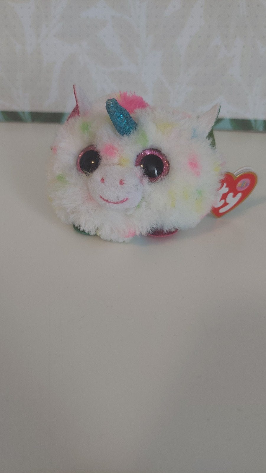 Ty unicorn knuffeltje, Ophalen of Verzenden, Zo goed als nieuw, Klein (minder dan 20 cm), Ty