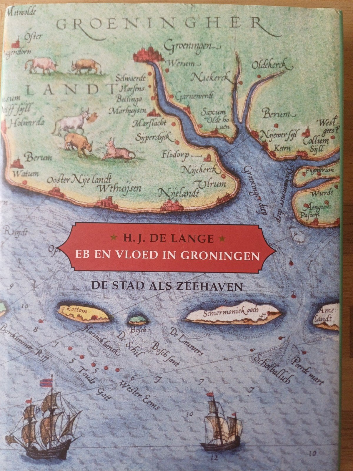 H.J. de Lange - Eb en vloed in Groningen, Ophalen of Verzenden, Zo goed als nieuw, H.J. de Lange