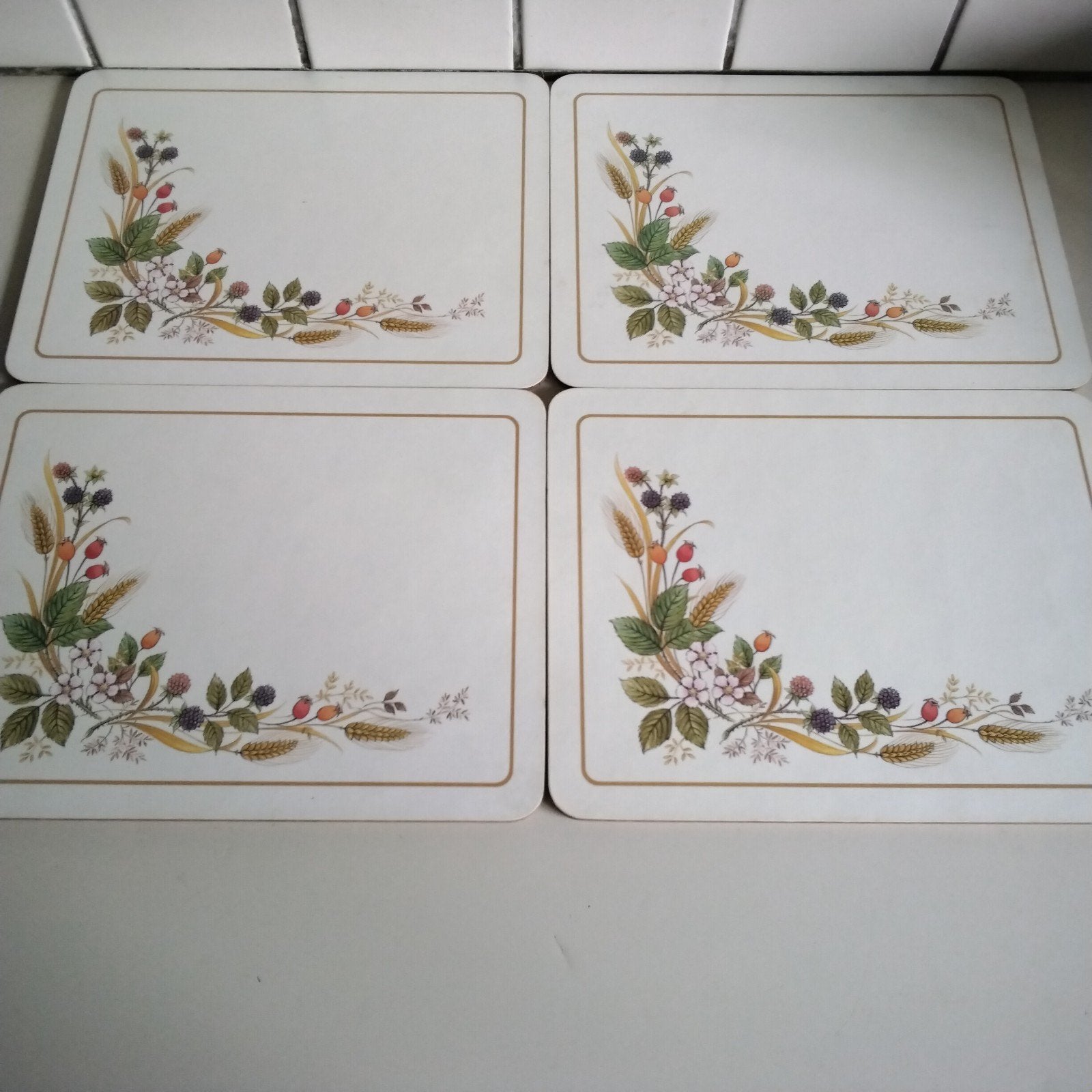 4 grote sousmains   met bramen en rozenbottels, Ophalen of Verzenden