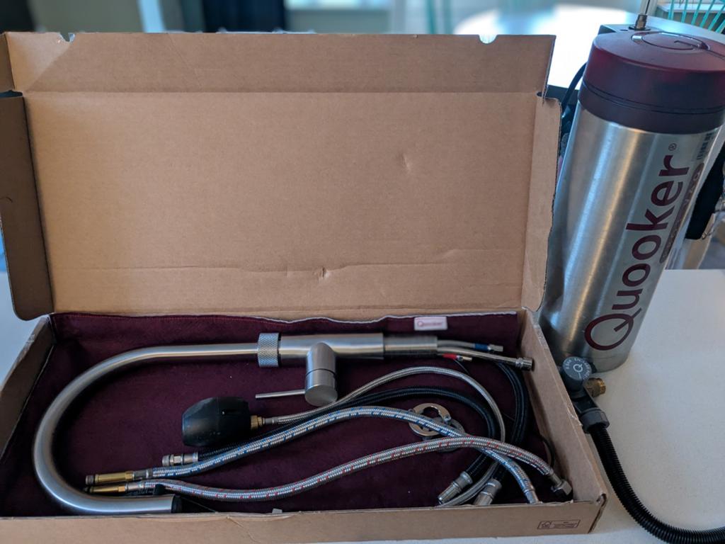 Quooker Flex RVS met Pro3 boiler complete set, Minder dan 50 cm, Ophalen of Verzenden, Zo goed als nieuw, Minder dan 100 cm