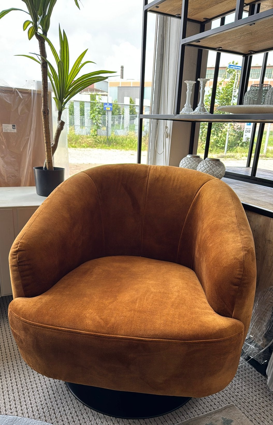Draaibare Fauteuil Barga, Huis en Inrichting, Fauteuils, Nieuw, Stof, 50 tot 75 cm, 75 tot 100 cm, Ophalen