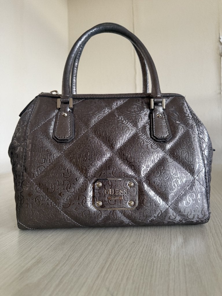 Zilveren Guess Handtas, Verzenden, Nieuw, Zwart, Handtas
