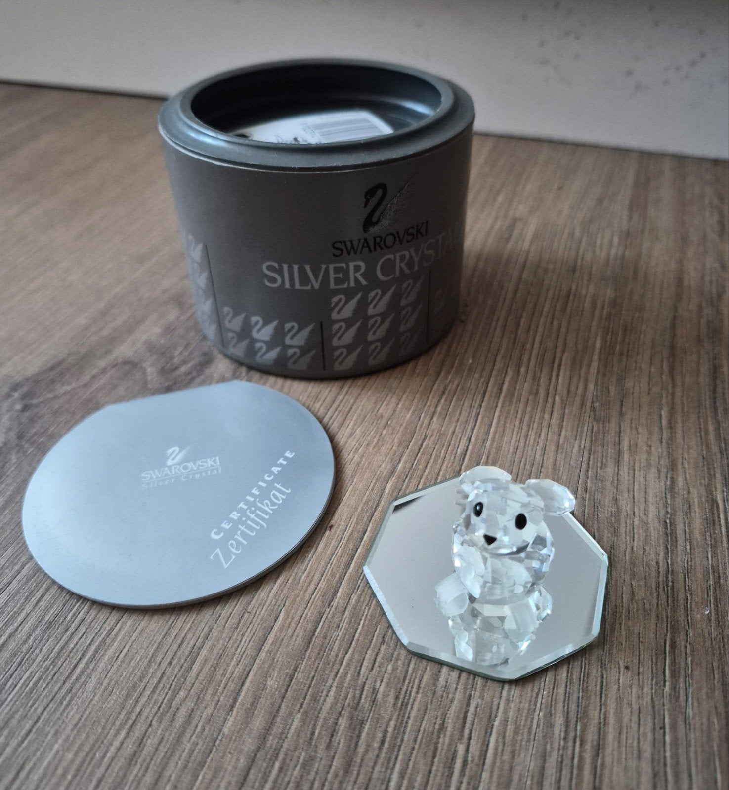 Swarovski Kristal Muisje - Zilver Kristal Figuurtje, Verzamelen, Ophalen of Verzenden, Zo goed als nieuw, Figuurtje
