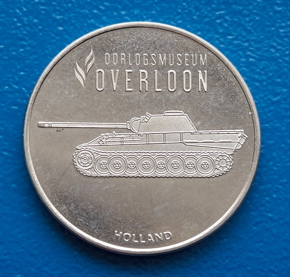 Token Overloon Oorlogsmuseum - Mémodaille Europe Collection, Verzenden, Overige materialen, Nederland