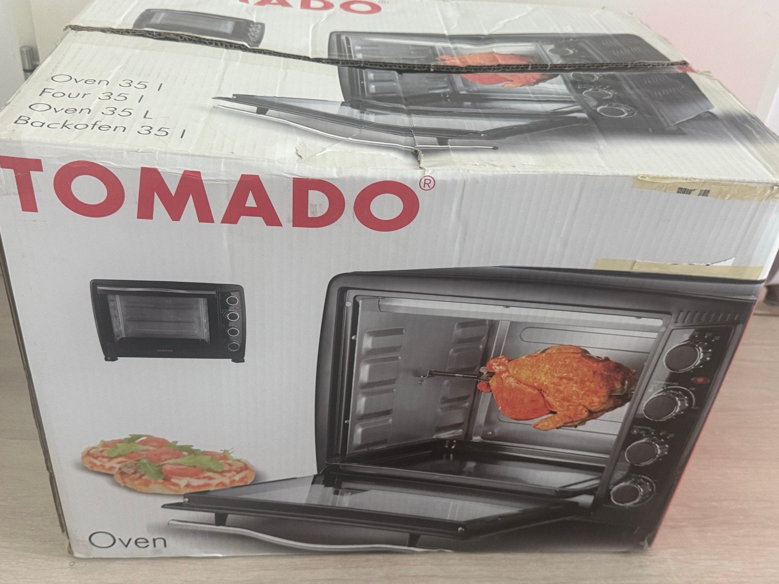 Tomado Oven 35L - Nieuw in doos, Ophalen, Minder dan 45 cm, Overige merken, Hete lucht