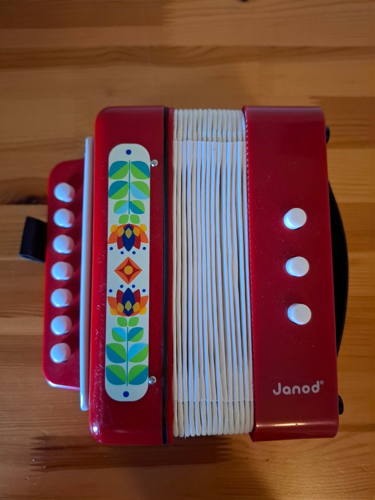 kinderaccordeon janod, Muziek en Instrumenten, Accordeons, Ophalen of Verzenden, Zo goed als nieuw, 48-bas, Overige merken