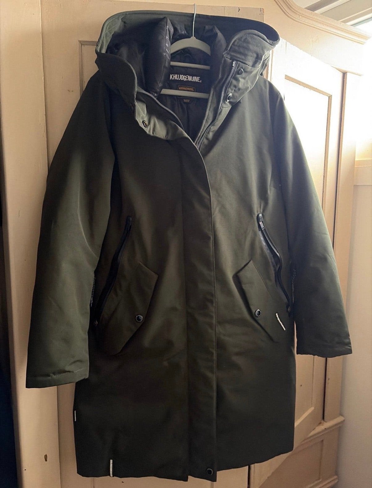 Khujo Genuinue winterjas maat XL, groen, Verzenden, Gedragen, Maat 46/48 (XL) of groter, Groen