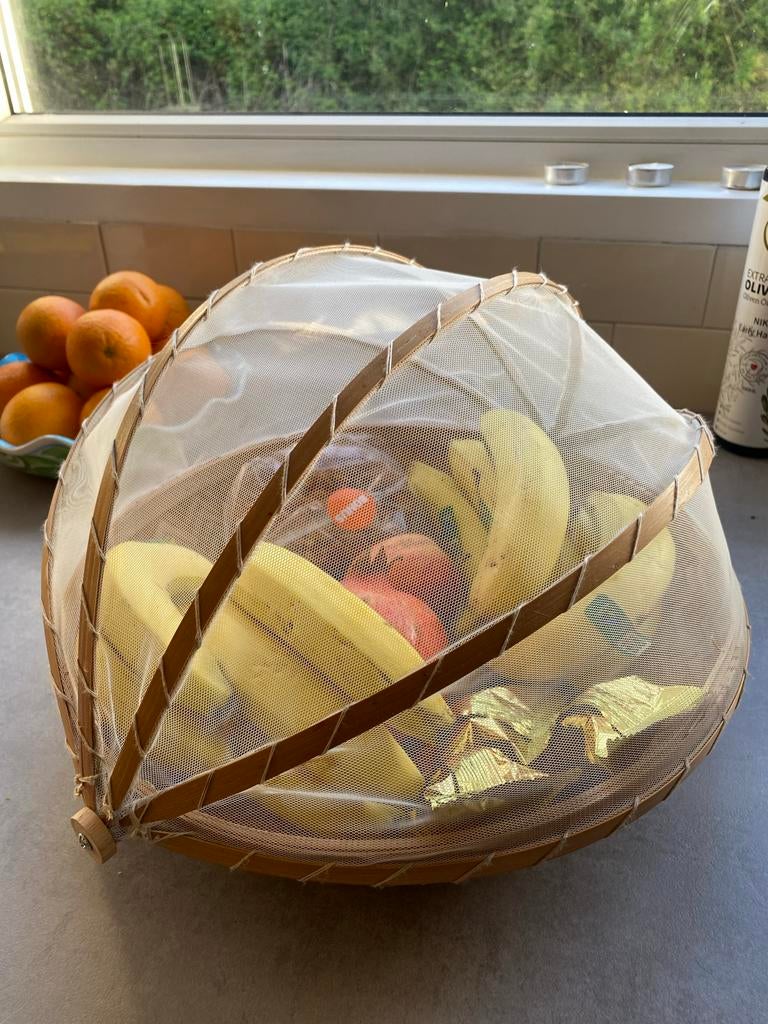 Gezocht: IKEA Snustorr fruitschaal van bamboe en riet, Gebruikt, Schaal, Rond, Ophalen of Verzenden