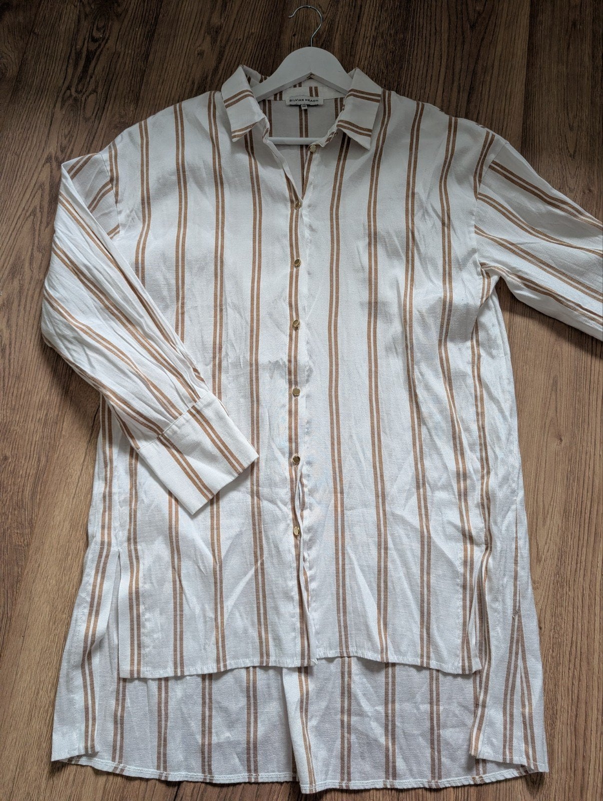 Silvian Heach gestreepte blouse M, Maat 38/40 (M), Wit, Ophalen of Verzenden, Zo goed als nieuw