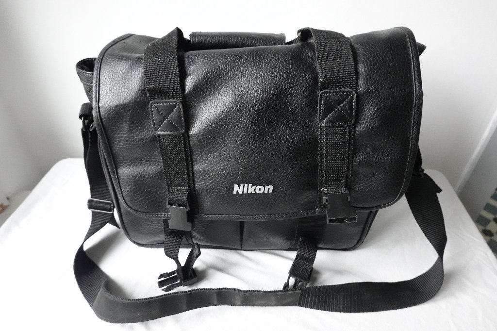 Nikon vintage fototas, Audio, Tv en Foto, Gebruikt, Ophalen of Verzenden, Zwart, Nikon