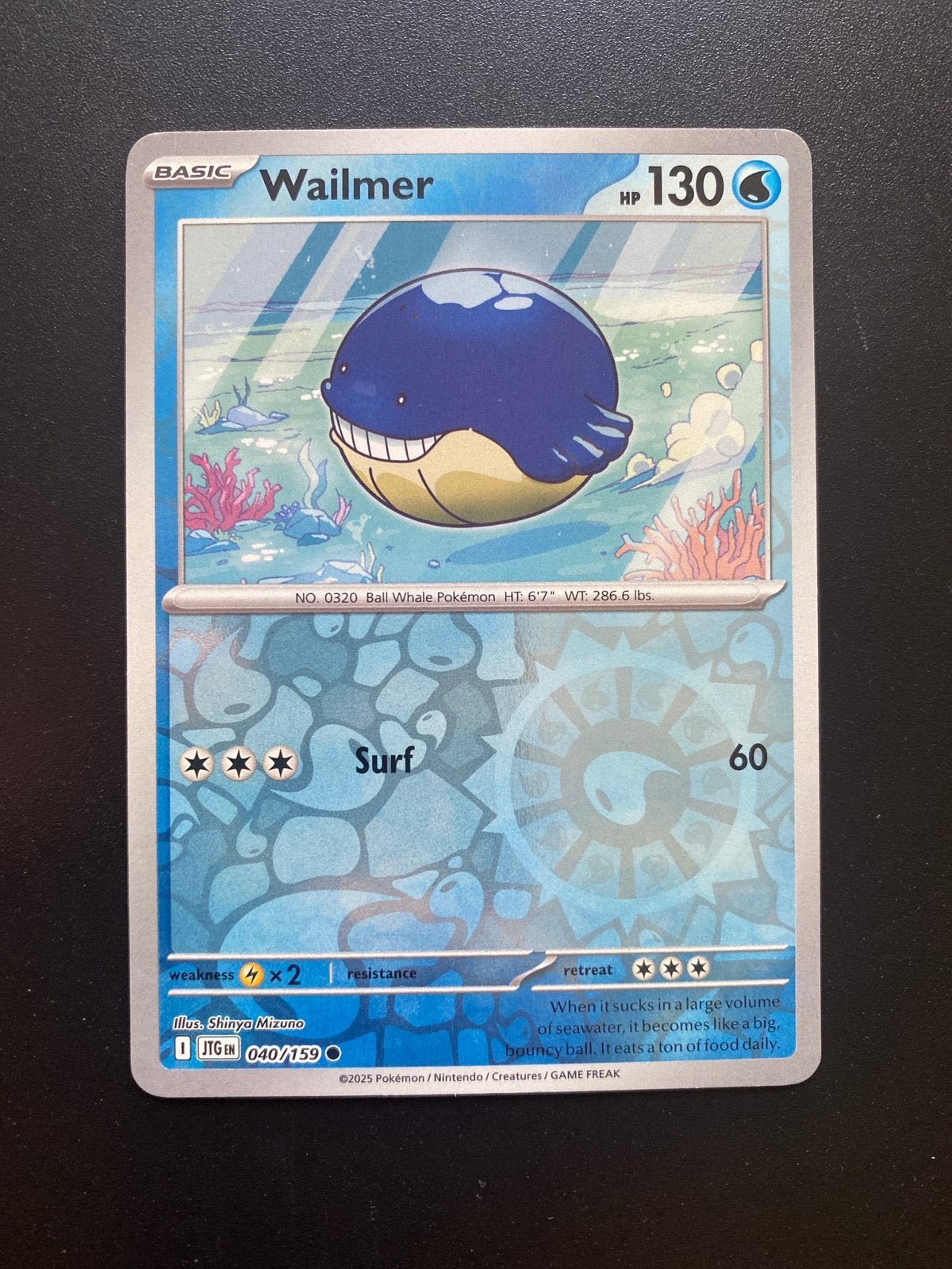 Wailmer 040/159 Reverse Holo Journey Together, Ophalen of Verzenden, Nieuw, Losse kaart, Foil