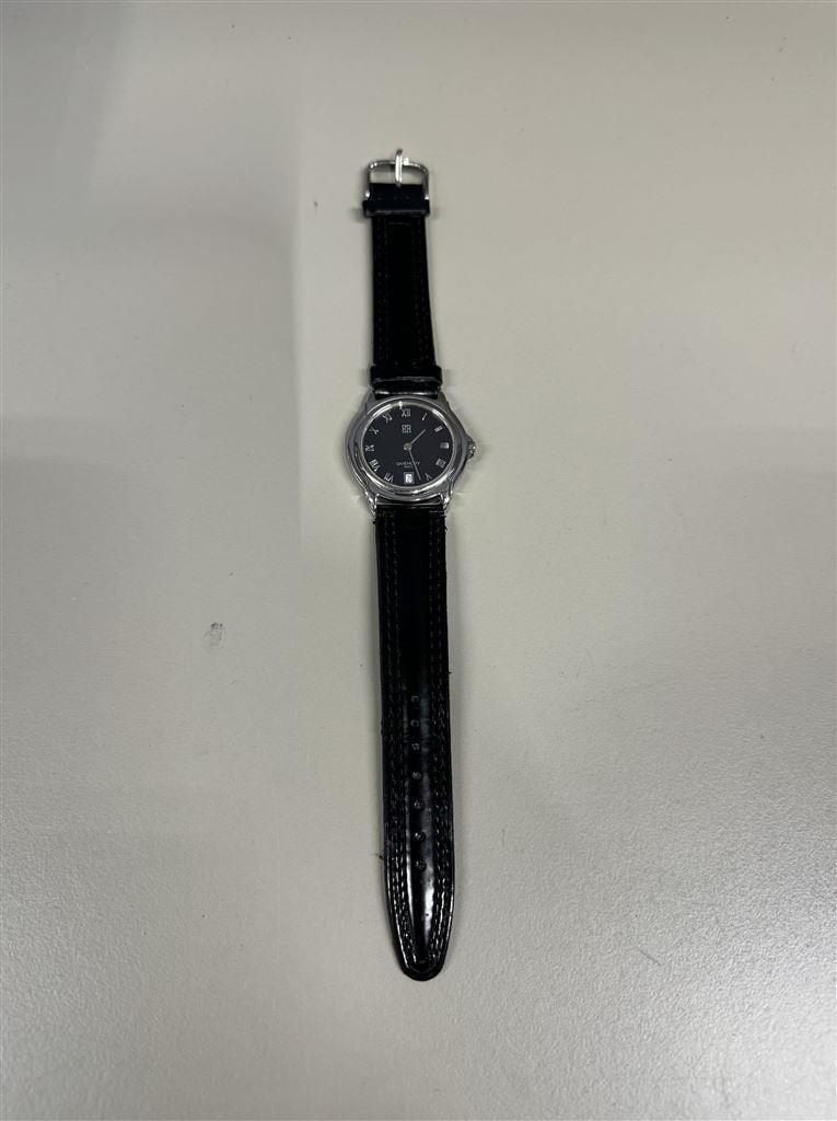 Horloge - Givenchy Paris Imperator Sapphire Date, Ophalen of Verzenden, Zo goed als nieuw, Zilver, Zilver
