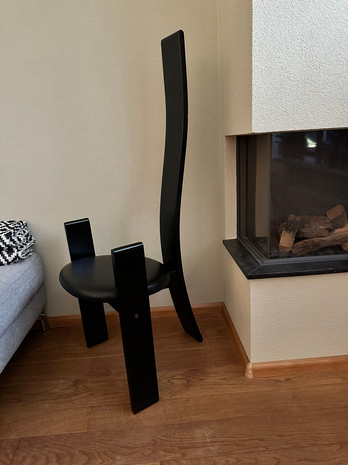 Golem design stoel van Vico Magistretti (jaren 60/70), Ophalen, Zo goed als nieuw, Zwart, Eén