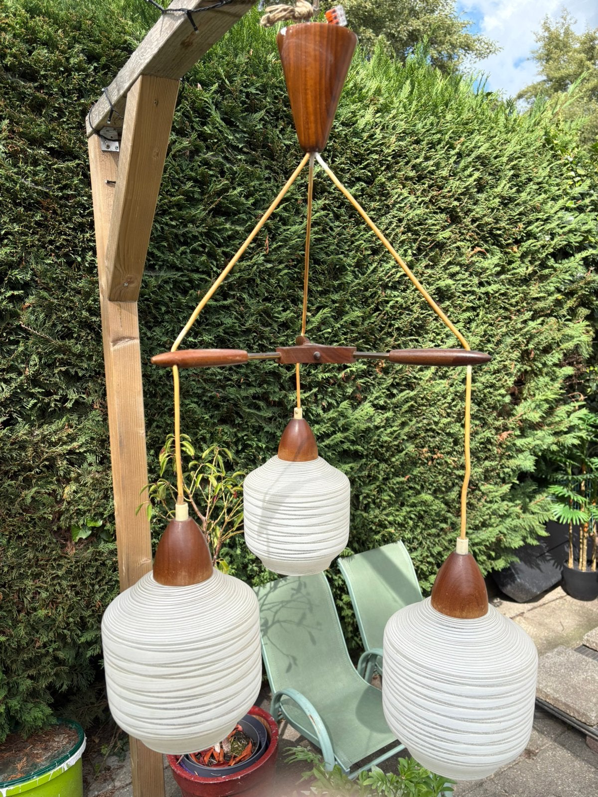 Vintage hanglamp, Ophalen of Verzenden