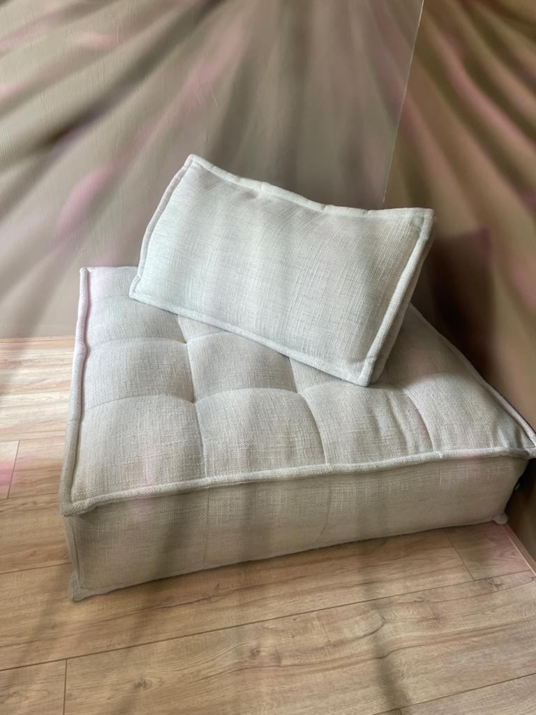 Loods 5 Loungestoel / Openhaard stoel - Beige/Grijs, Ophalen of Verzenden, Gebruikt, Stof, 75 tot 100 cm