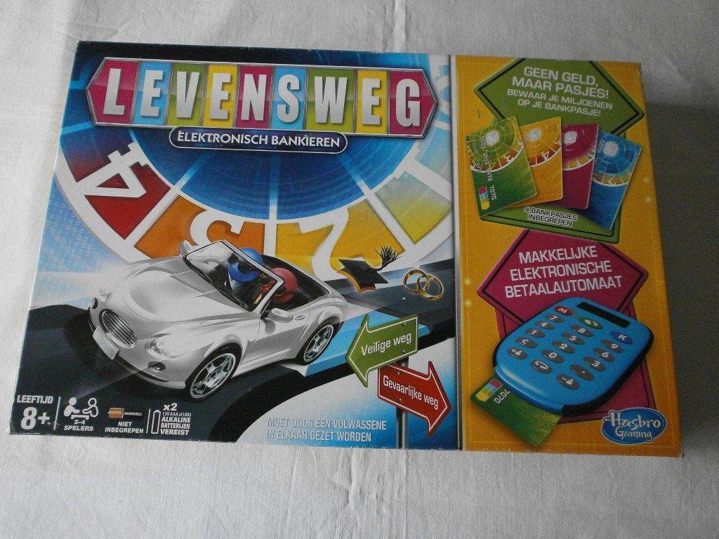 Levensweg Elektronisch, Hobby en Vrije tijd, Gezelschapsspellen | Bordspellen, Drie of vier spelers, Ophalen of Verzenden, Gebruikt