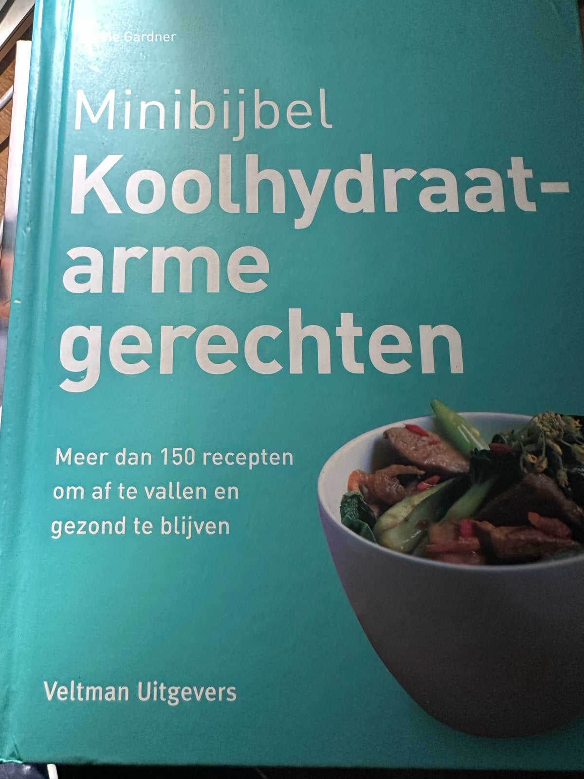 Minibijbel Koolhydraatarme Gerechten, Boeken, Kookboeken, Zo goed als nieuw, Hoofdgerechten, Overige gebieden, Gezond koken, Ophalen of Verzenden