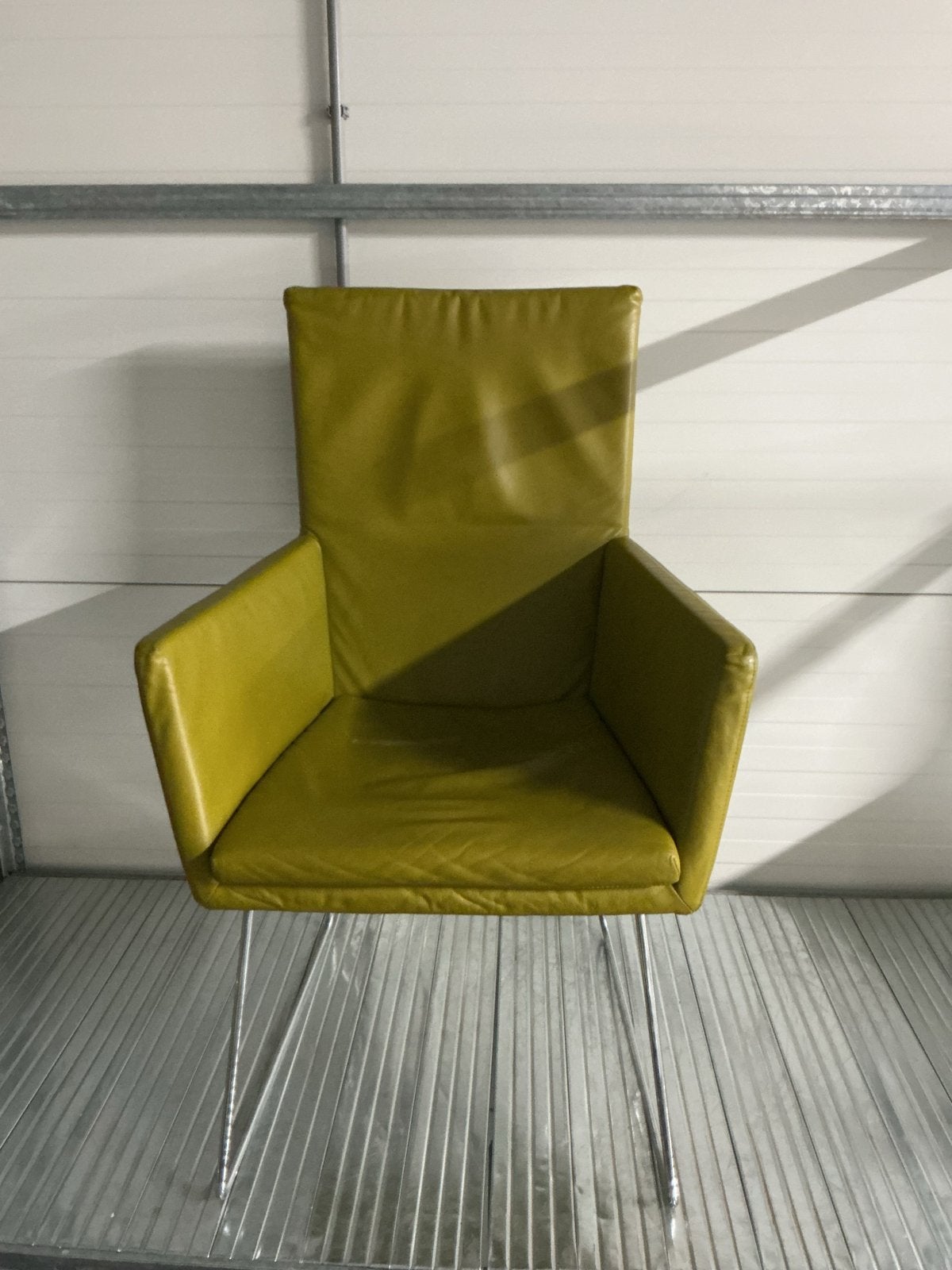 Label Donna fauteuil, Huis en Inrichting, Ophalen, Zo goed als nieuw, 50 tot 75 cm, Leer