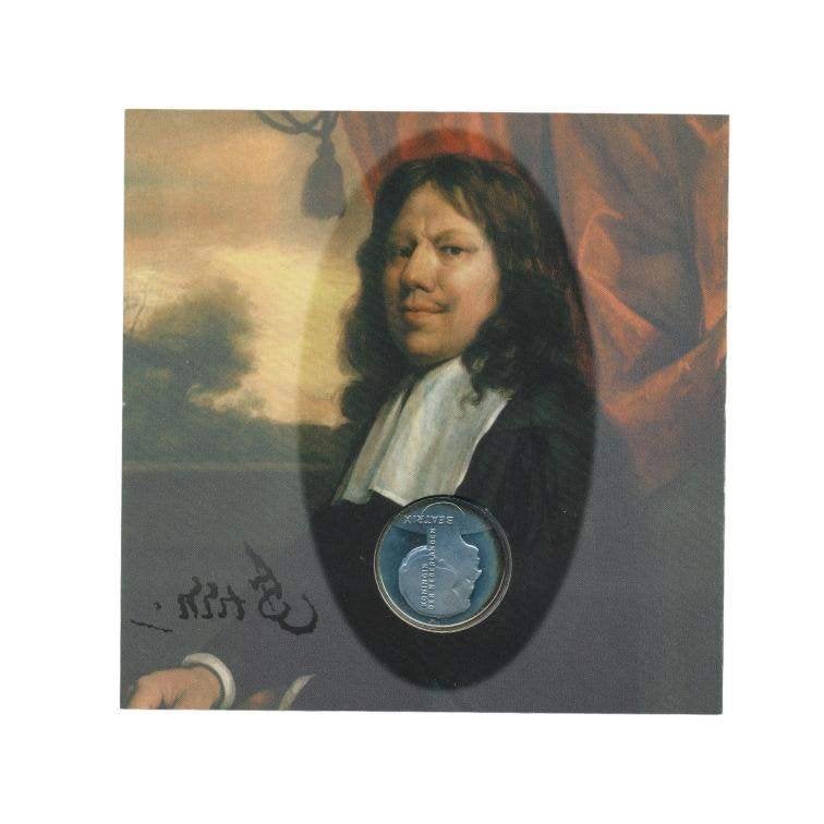 Nederland 10 gulden 1996 Jan Steen FDC in blister, Postzegels en Munten, Munten | Nederland, Koningin Beatrix, Zilver, Ophalen of Verzenden