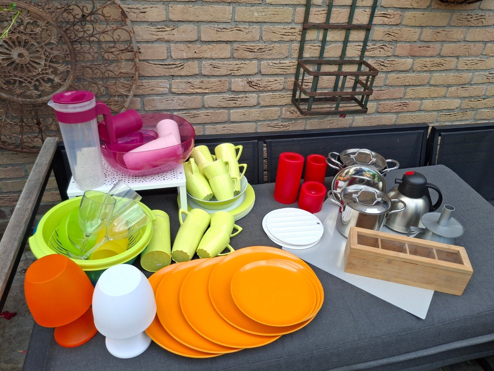 Complete set voor camping, tuin of picknick, Overige typen, Ophalen of Verzenden, Gebruikt