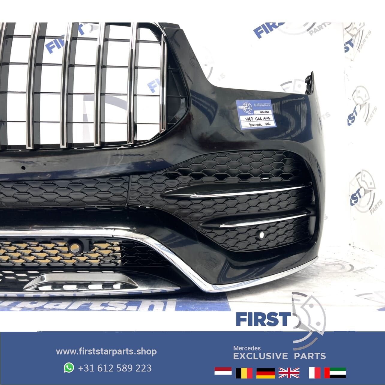 W167 V167 C167 GLE EQ BOOST AMG GT VOORBUMPER ZWART COMPLEET, Gebruikt, -, Voor, Ophalen of Verzenden