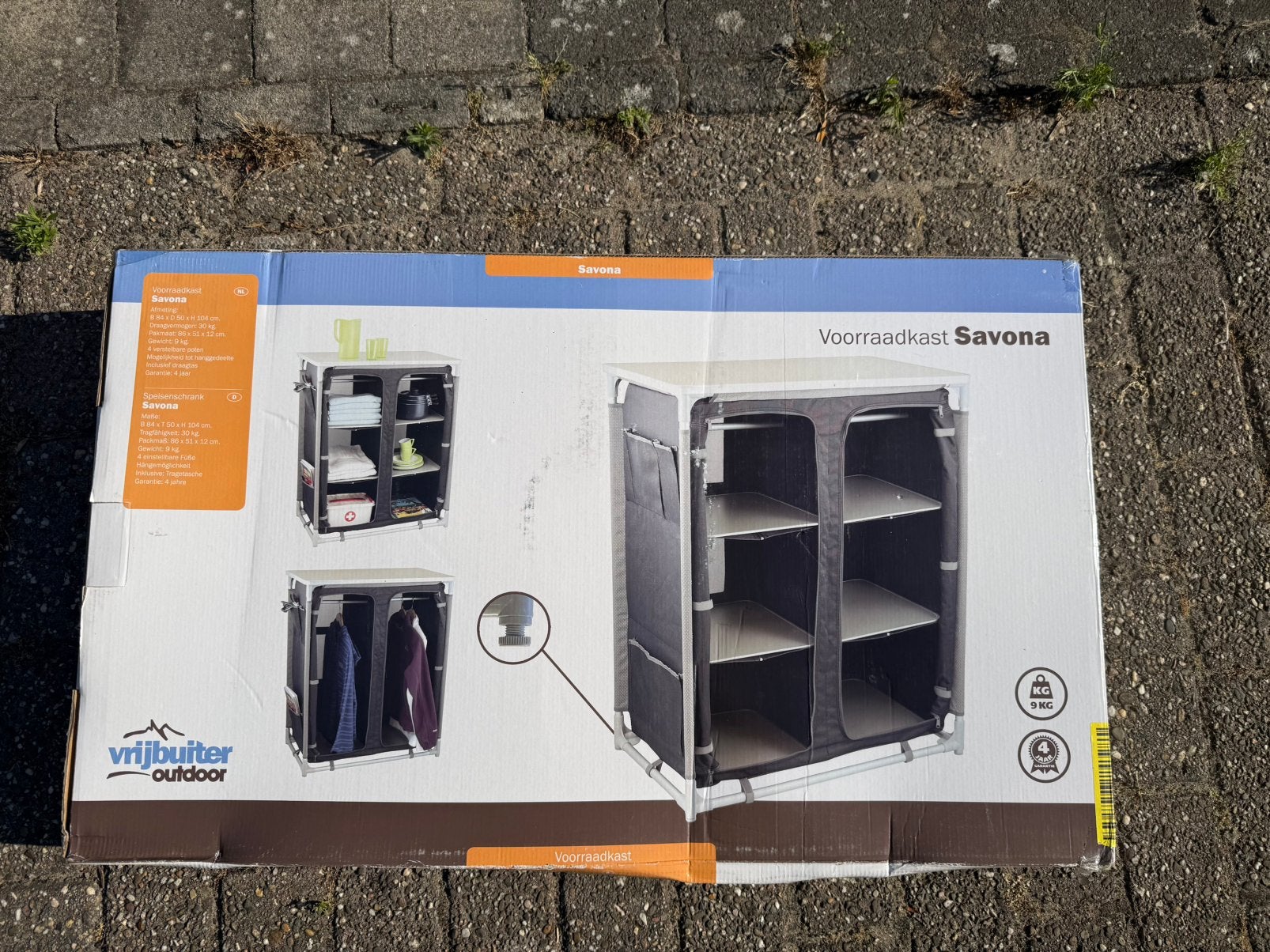 Camping voorraadkast opvouwbaar Vrijbuiter Outdoor nieuw, Ophalen, Zo goed als nieuw, Campingkast