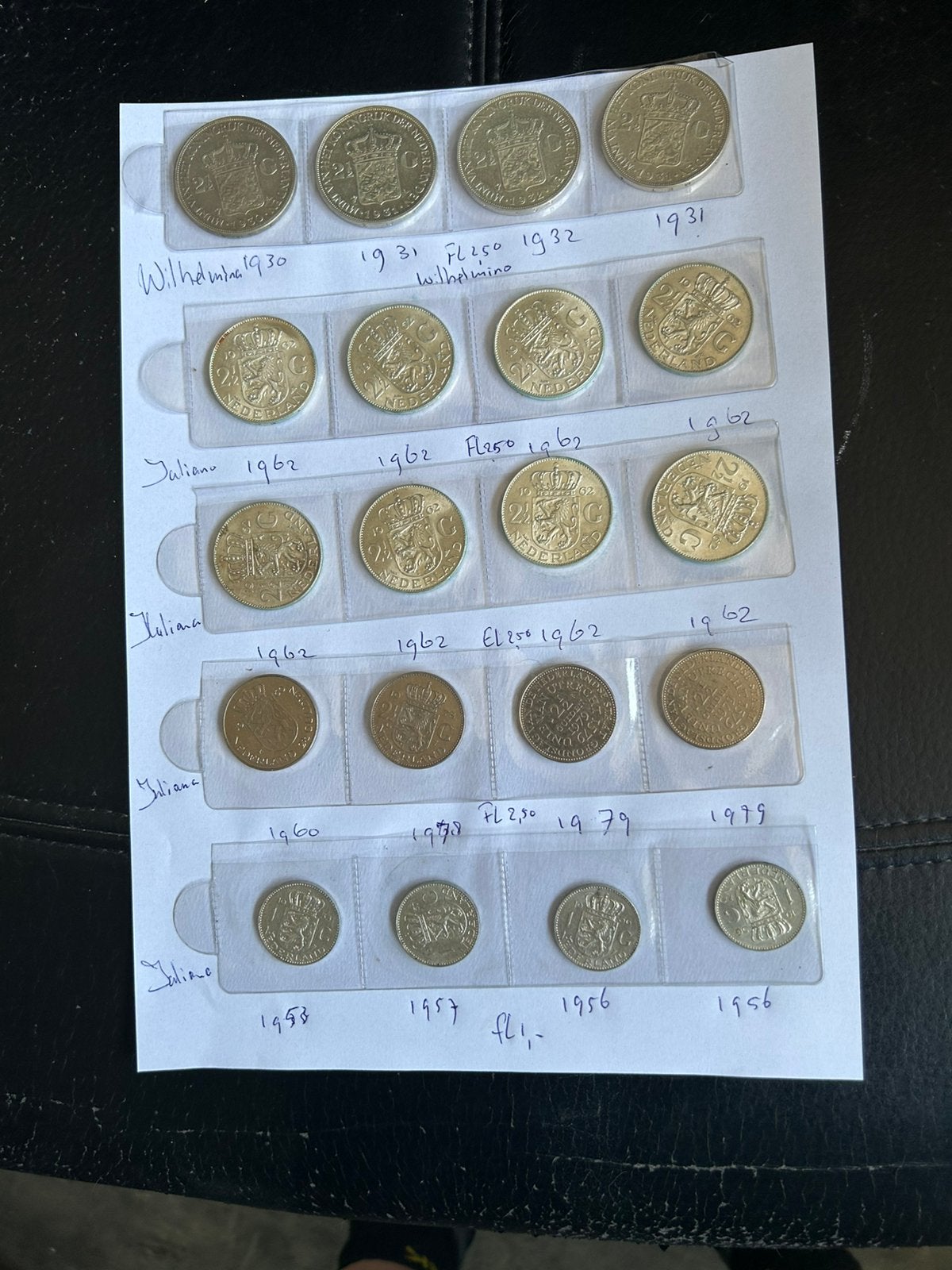 Munten Oude rijksdaalders en guldens, Ophalen, Nederland, Munten