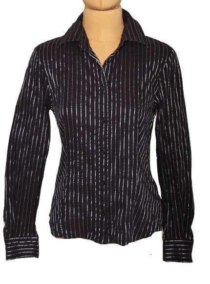 Gerry Weber blouse, stretch, zwart/zilver, Mt. M, Maat 38/40 (M), Gerry Weber  ., Verzenden, Zwart