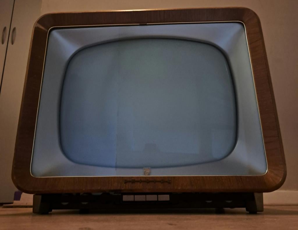 Vintage Philips televisie jaren 60, Audio, Tv en Foto, Vintage Televisies, Ophalen, Niet werkend, 40 tot 60 cm, Philips