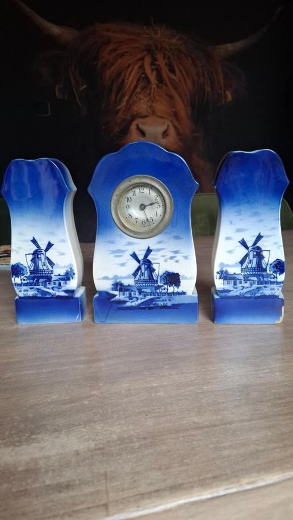 Delfts Blauw mantelset, Ophalen of Verzenden