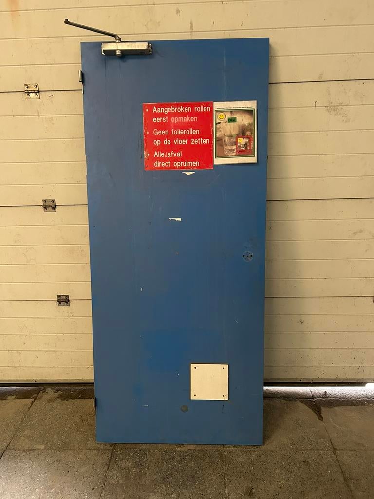 Kunstof deur 92x210,5 stomp, Ophalen, Zo goed als nieuw